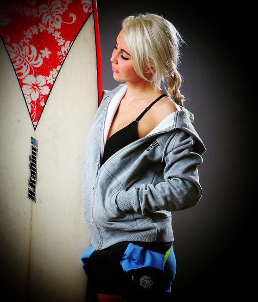 Zip-Hoody girls grey
