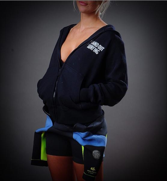 Zip-Hoody girls navy